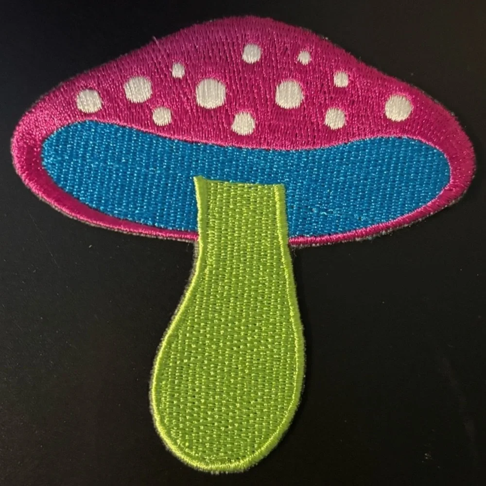 3 Colorful Mushroom jibbitz & 1 iron patch on 🍄‍🟫 Set